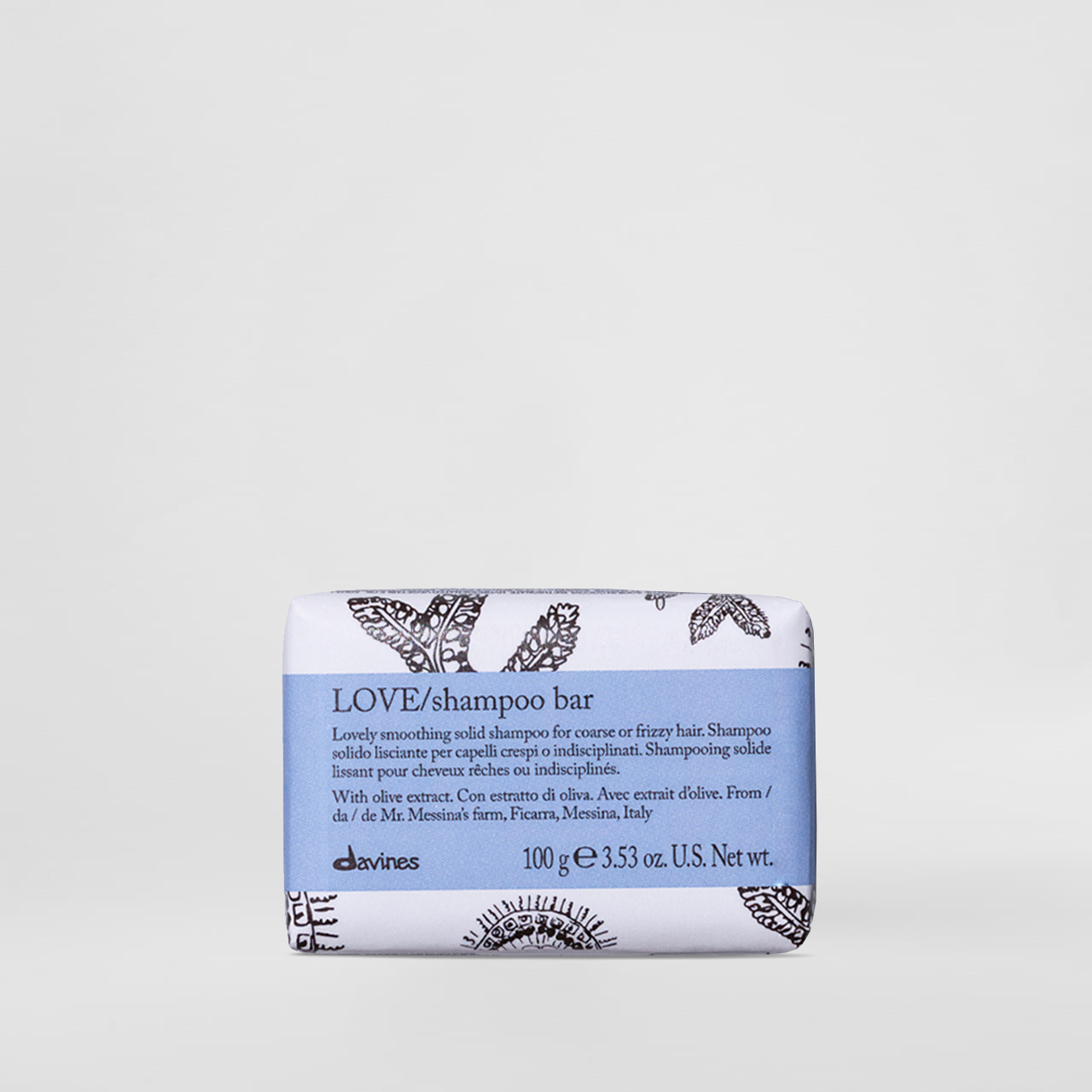 Шампунь твердий для вирівнювання хвилястого волосся Davines Love Shampoo Bar0