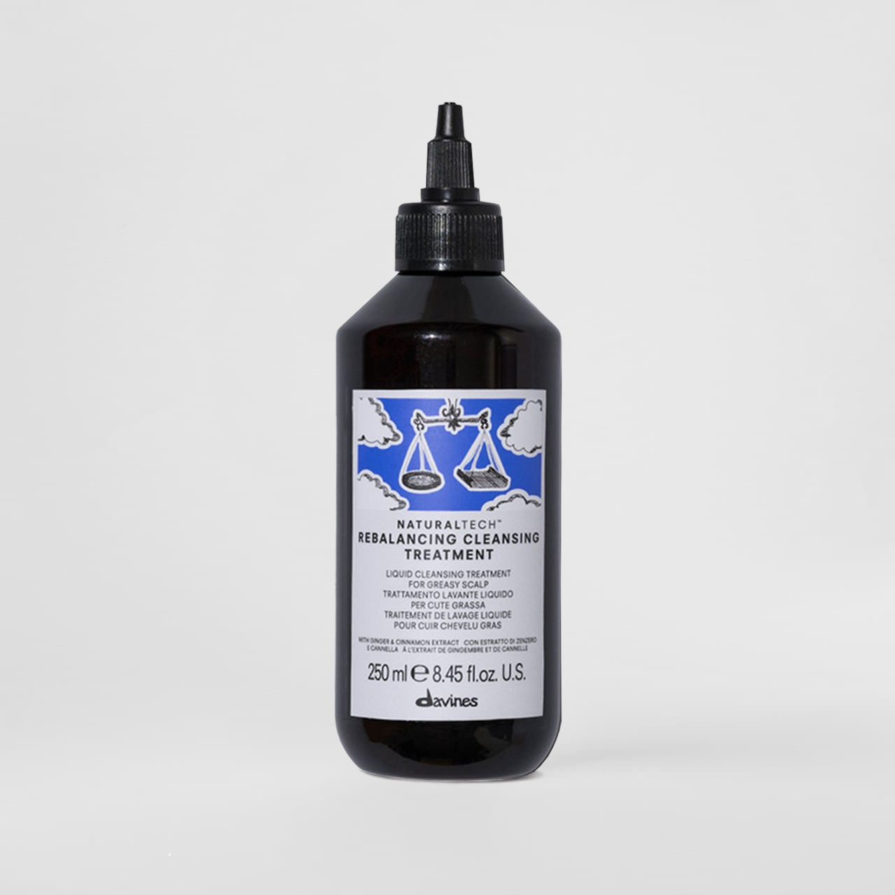 Очищаючий флюїд для волосся та шкіри голови Davines Rebalancing Cleansing Treat, 250 мл0