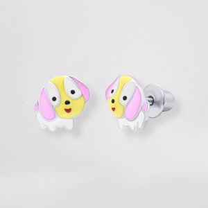 Сережки "Цуценя" рожеве UMa&UMi