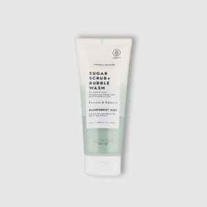 Цукровий скраб для шкіри голови та тіла Voesh SUGAR SCRUB + BUBBLE WASH RAINFOREST MIST