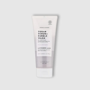 Цукровий скраб для шкіри голови та тіла Voesh SUGAR SCRUB + BUBBLE WASH LAVENDER LAND