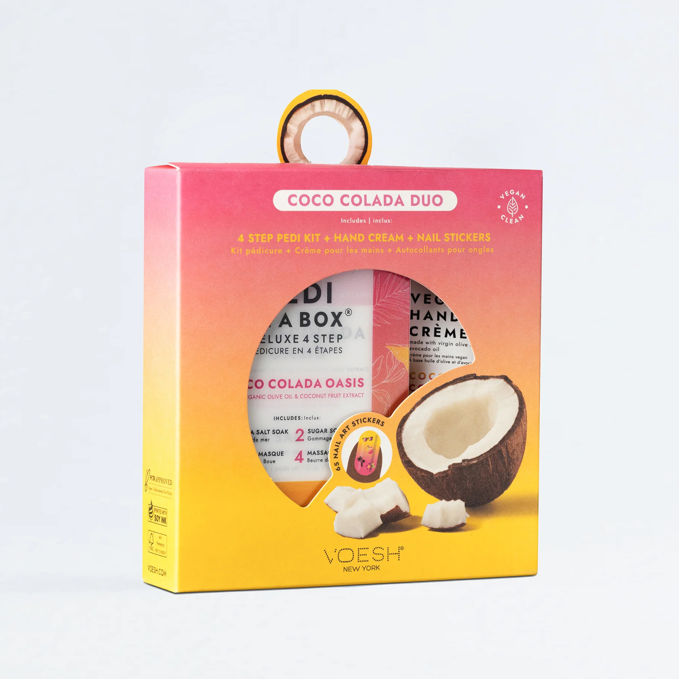 Набір для догляду за ногами VOESH COCO COLADA DUO, 2 шт0