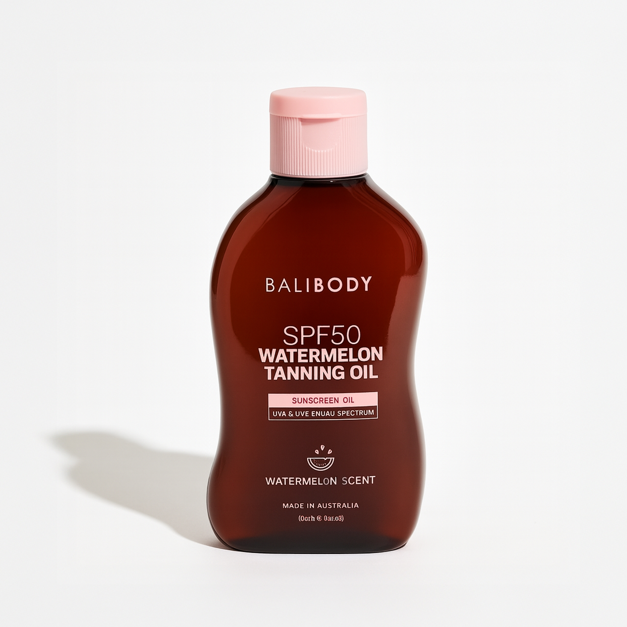 Масло для засмаги з насінням кавуна SPF 50 BALI BODY TANNING OIL WATERMELON, 100 мл0