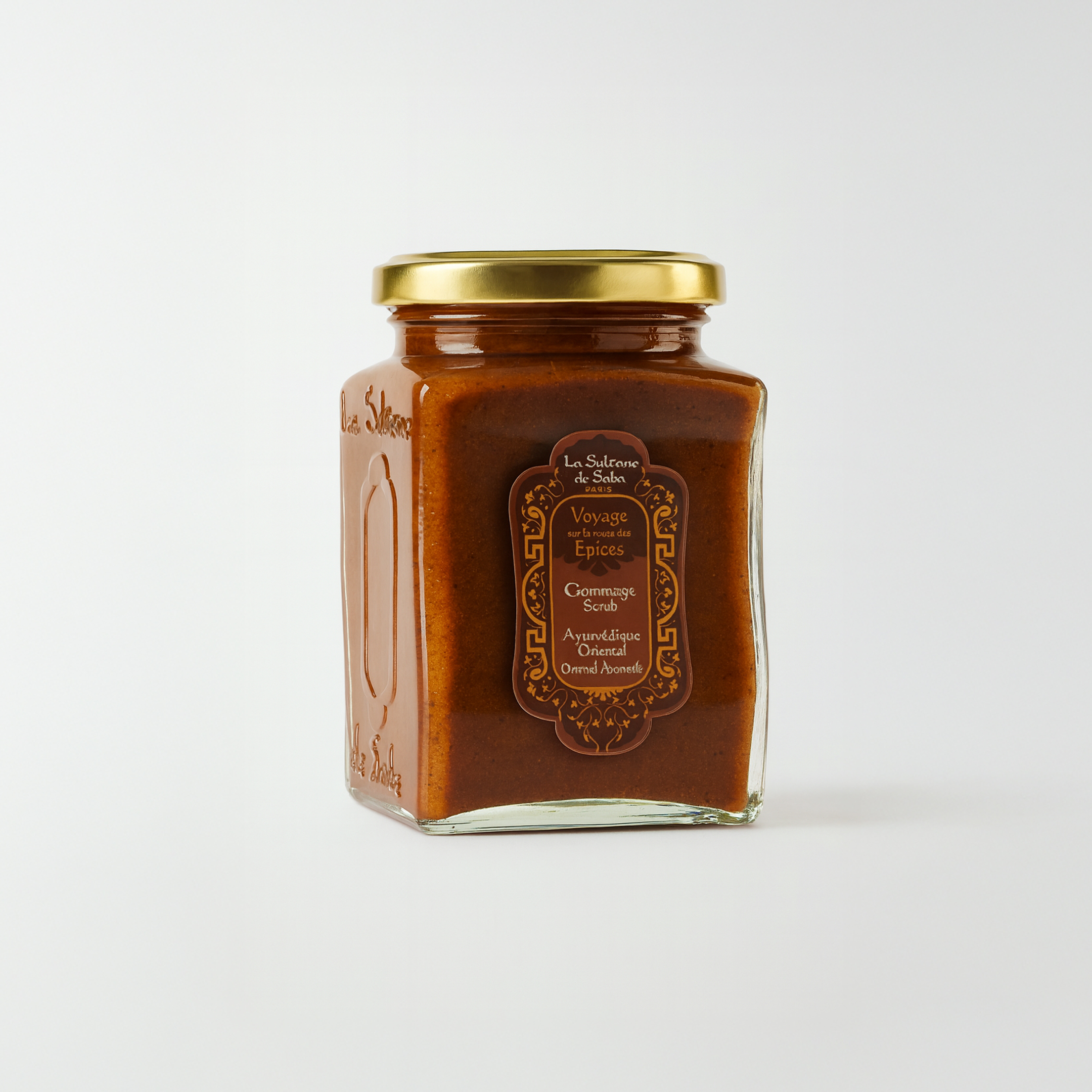 Скраб для тіла сольовий Аюрведа (амбра, ваніль, пачулі) LA SULTANE DE SABA SCRUB, 300 мл0