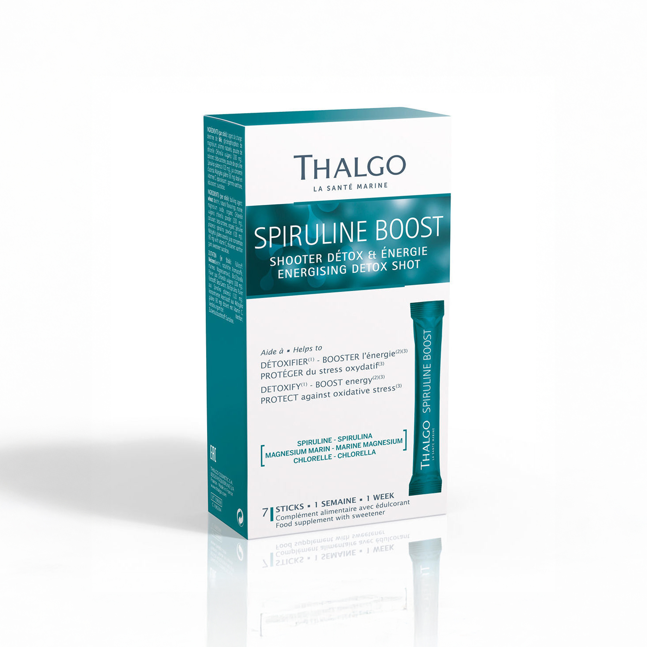 Детокс актив енергетичний THALGO SPIRULINE BOOST ENERGISING DETOX SHOT, 7 стіків0