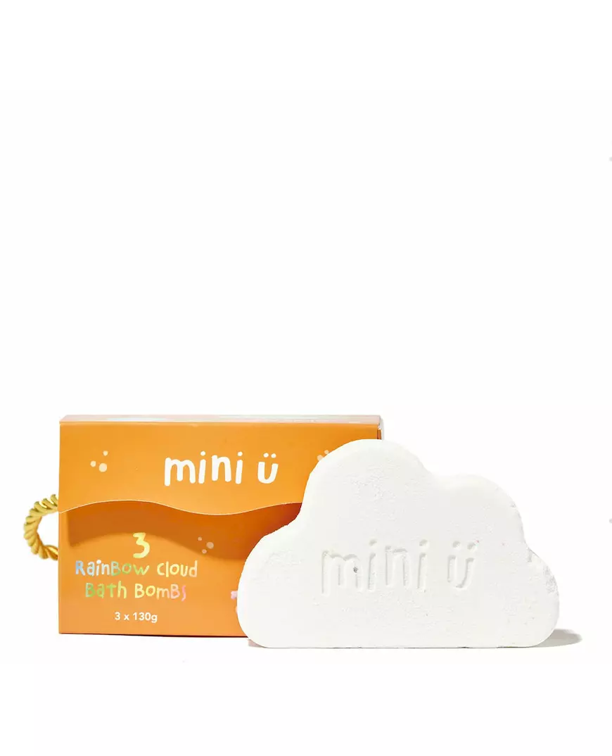 Набір бомбочек для ванни MINI U RAINBOW CLOUD BATH BOMBS CHERRY BLOSSOM, 3шт0